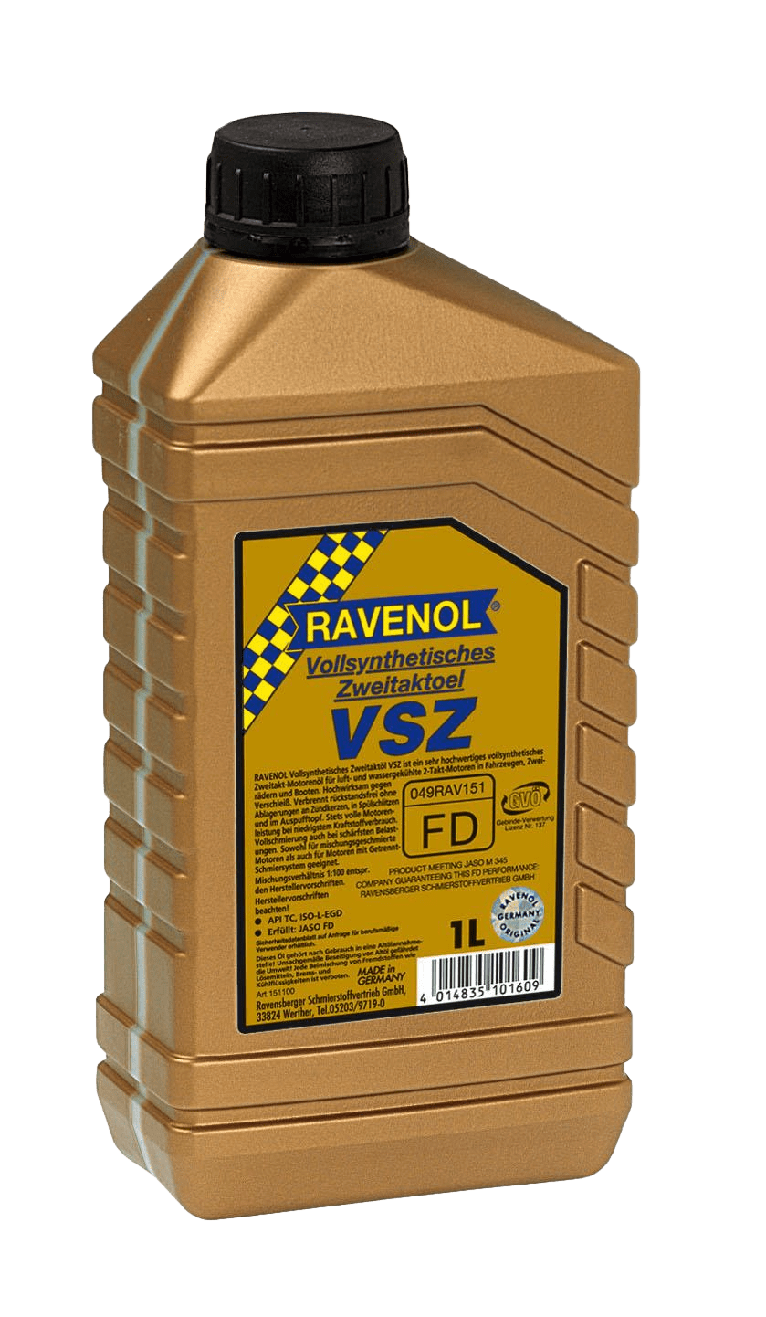 Моторное масло Ravenol Vollsynth. Zweitaktoel VSZ, 1л